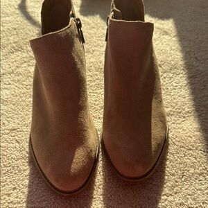 Women's Suede Ankle Boots - Brown